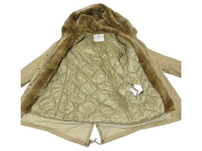 Cappotto imbottito in pelliccia di coniglio WOOLRICH - vista 8