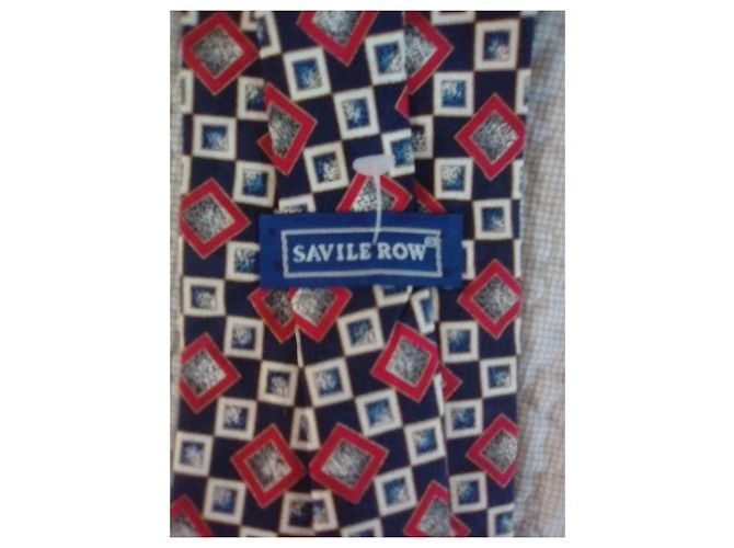Autre Marque Savile Row Silk Tie with Diamond Pattern - view 12