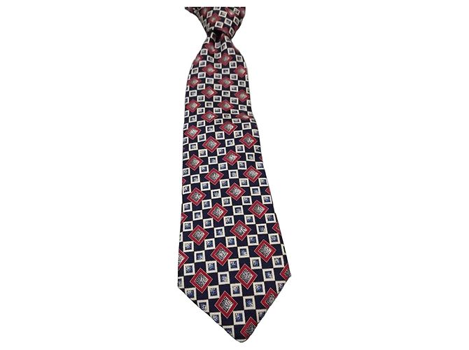 Autre Marque Savile Row Silk Tie with Diamond Pattern - view 2