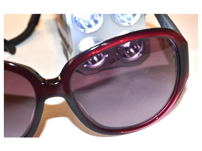 Lunettes de soleil Chanel en denim et acétate - vue 11