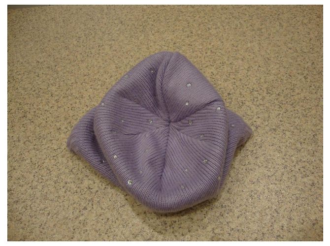Autre Marque Cappello in lana lilla con strass - vista 2