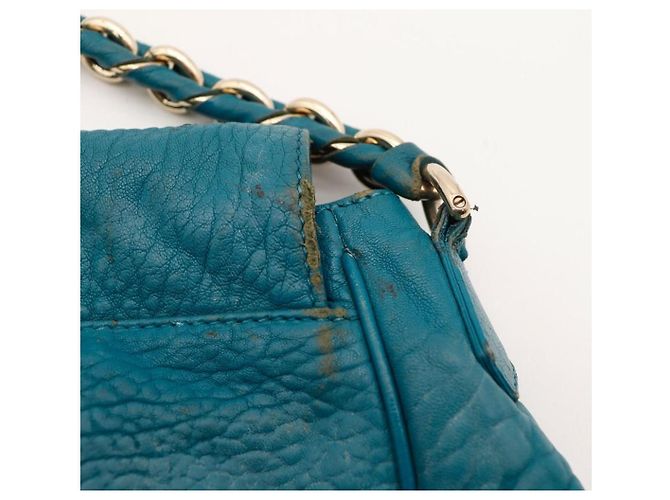 Borsa a tracolla Fendi in pelle Turquoise - vista 12