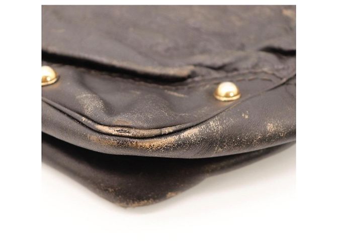 Borsa Hobo Gucci in pelle monogram marrone scuro - vista 12