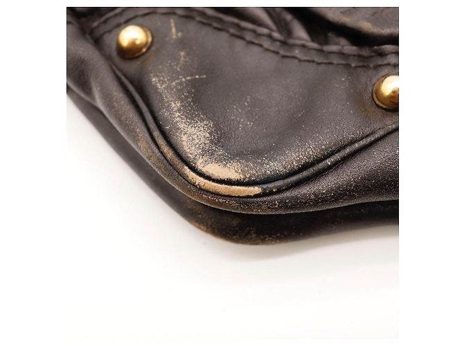Borsa Hobo Gucci in pelle monogram marrone scuro - vista 14