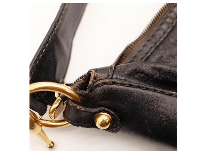 Borsa Hobo Gucci in pelle monogram marrone scuro - vista 15