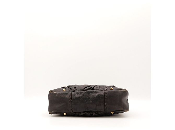 Borsa Hobo Gucci in pelle monogram marrone scuro - vista 5