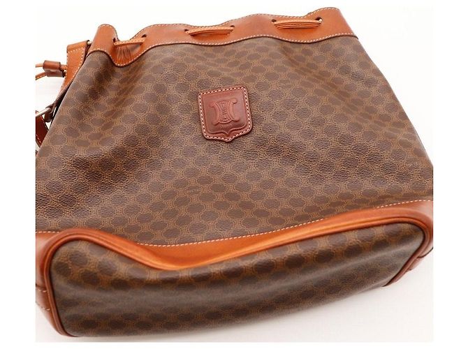 Céline Borsa Secchiello Celine Monogram in Pelle Brown - vista 6
