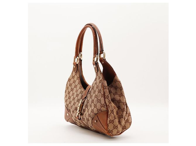 Gucci Hobo Bag Monogram Canvas Leder Brown - Ansicht 2