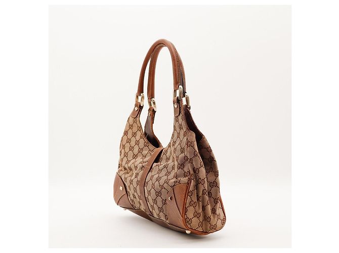 Gucci Hobo Bag Monogram Canvas Leder Brown - Ansicht 4