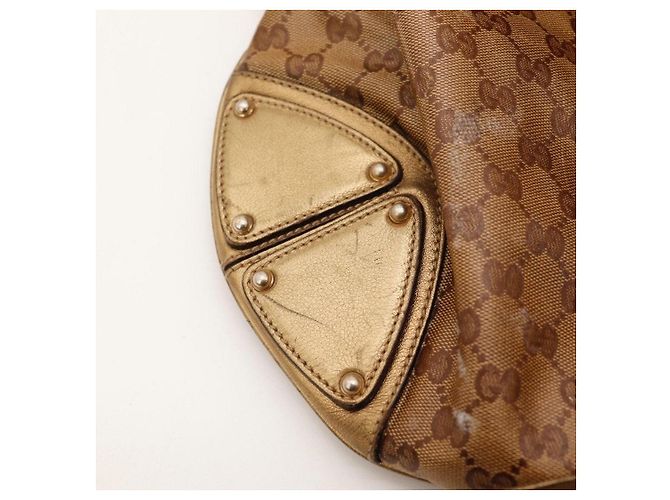 Borsa Hobo Gucci GG Supreme Canvas Brown - vista 8