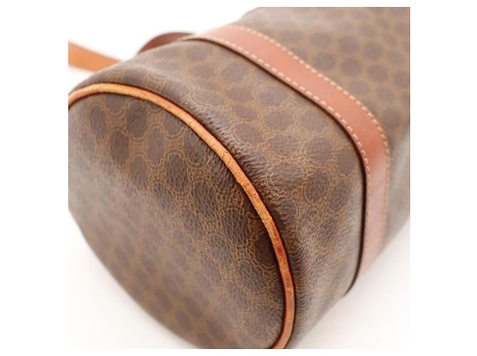 Céline Borsa Boston Celine Monogram in pelle marrone - vista 11