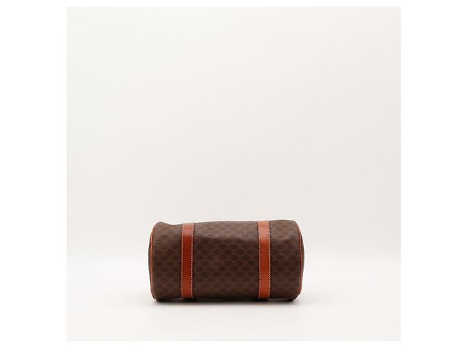 Céline Borsa Boston Celine Monogram in pelle marrone - vista 5