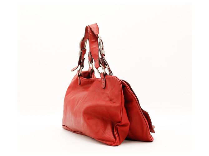 Borsa Hobo Dior in pelle rossa - vista 4
