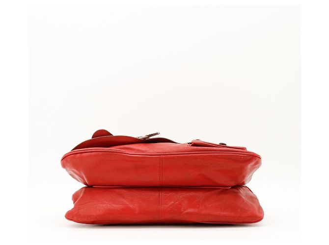 Borsa Hobo Dior in pelle rossa - vista 5