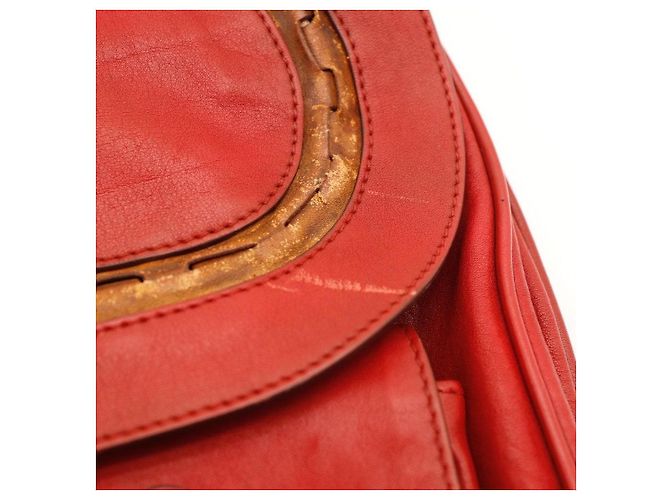 Borsa Hobo Dior in pelle rossa - vista 8