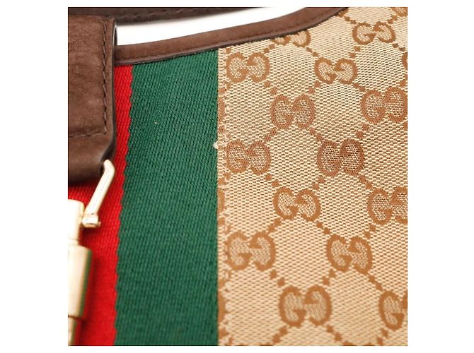 Gucci Hobo Bag Monogram Canvas Brown - view 10