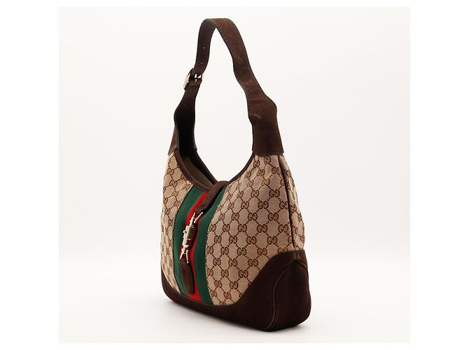 Gucci Hobo Bag Monogram Canvas Brown - view 2