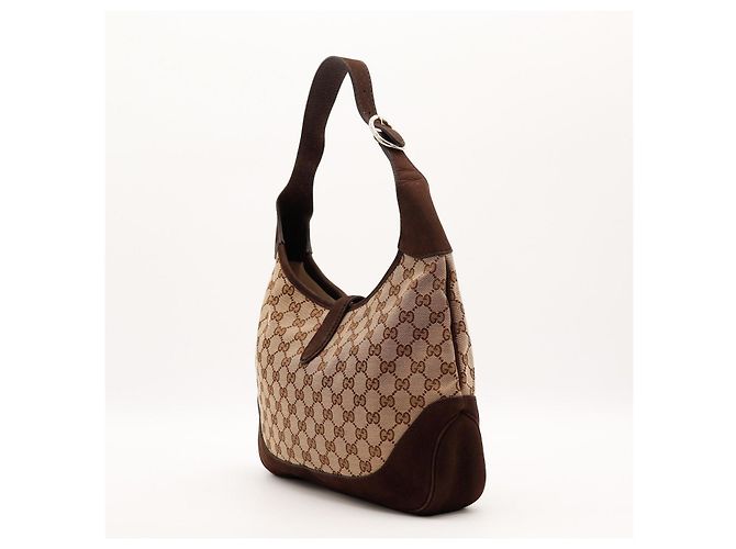 Gucci Hobo Bag Monogram Canvas Brown - view 4