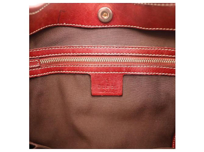 Borsa Hobo Gucci 95th Anniversary Velluto Rosso e Verde e Pelle - vista 8