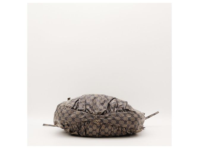 Borsa Hobo Gucci Monogram Canvas Brown - vista 5