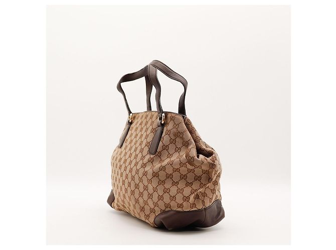 Borsa Gucci Monogram Canvas Brown - vista 4
