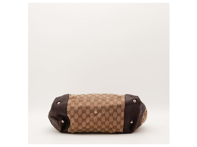 Borsa Gucci Monogram Canvas Brown - vista 5