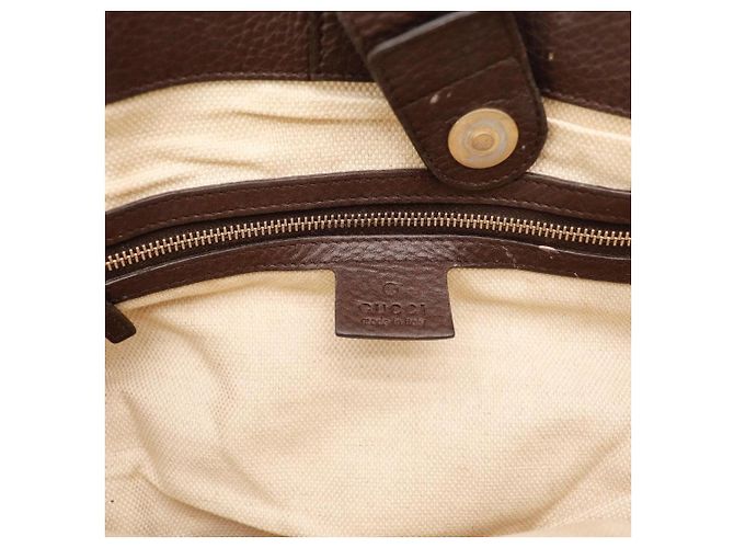 Borsa Gucci Monogram Canvas Brown - vista 8