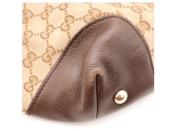Borsa Gucci Monogram Canvas Brown - vista 9