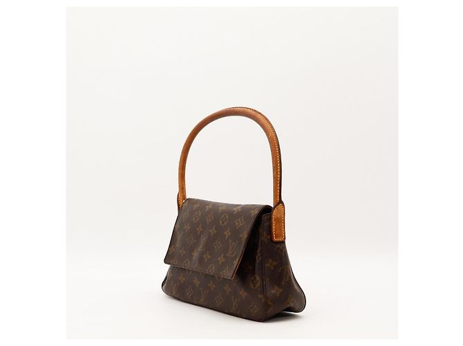 Borsa a tracolla Louis Vuitton Monogram Pochette NM in pelle marrone - vista 2