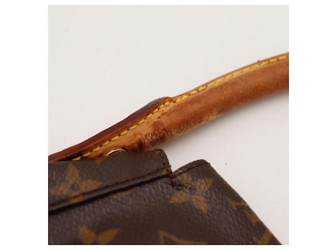 Borsa a tracolla Louis Vuitton Monogram Pochette NM in pelle marrone - vista 9