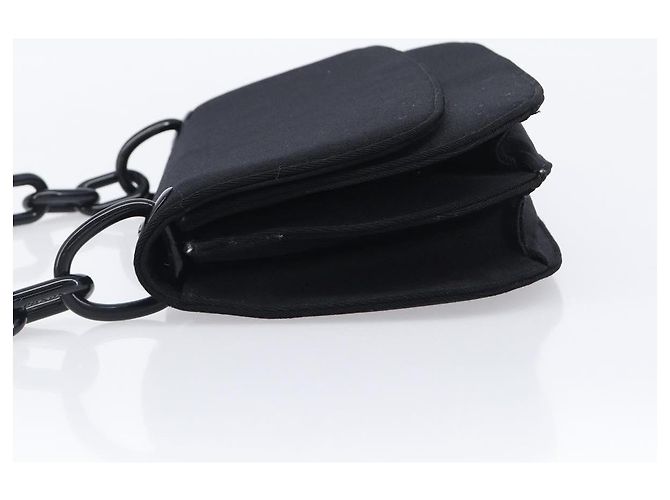 Prada Plastic Chain Flap Bag Canvas - view 5