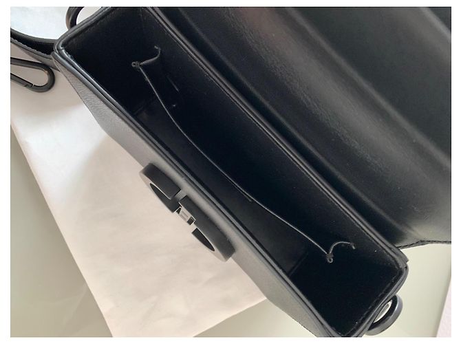 Borsa Christian Dior 30 Montaigne Box in pelle nera - vista 10