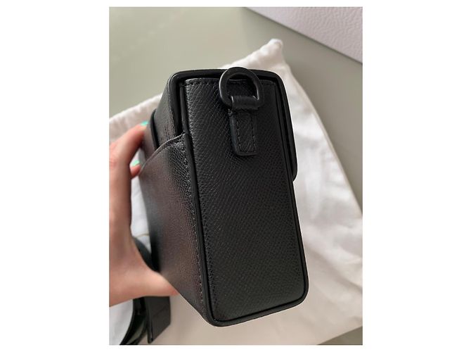 Borsa Christian Dior 30 Montaigne Box in pelle nera - vista 5
