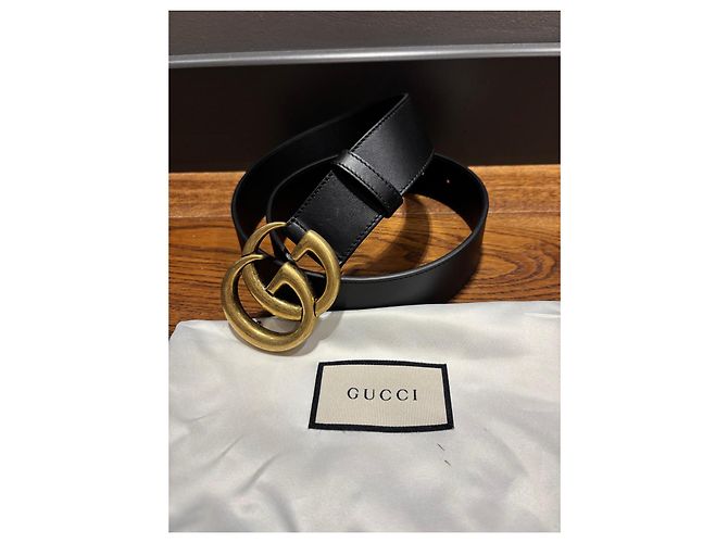 Cinto Gucci GG Marmont em couro - vista 2