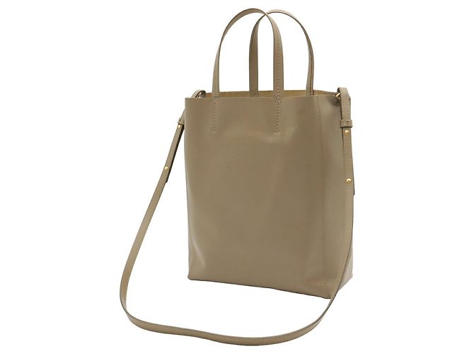 Céline Saco Tote Celine Vertical Cabas Small em couro cinza - vista 3