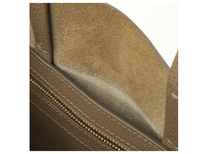Céline Saco Tote Celine Vertical Cabas Small em couro cinza - vista 9