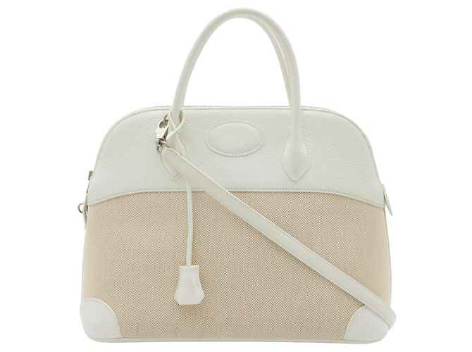 Hermès Borsa Hermes Bolide 35 in Beige - vista 2