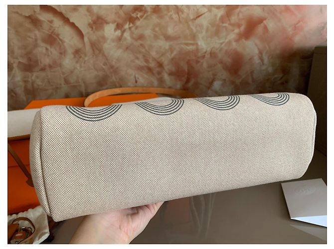 Borsa Hermès Herbag 31 in Tela e Pelle - vista 8