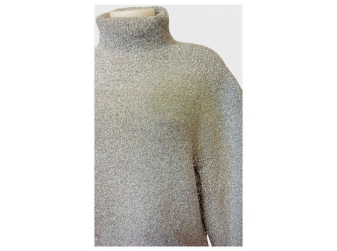BALENCIAGA - Metallic Deconstructed Sweater - Maglione - Ansicht 4