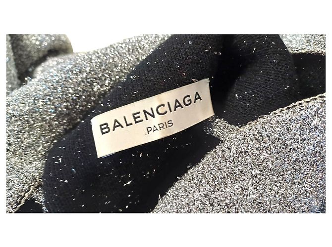 BALENCIAGA - Metallic Deconstructed Sweater - Maglione - Ansicht 7