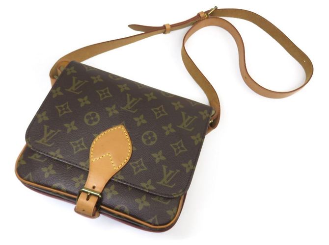 Borsa a tracolla Louis Vuitton Monogram Cartouchiere MM - vista 10