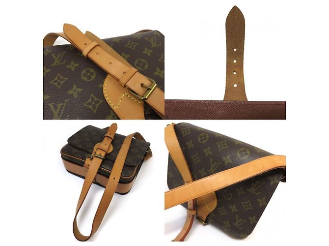 Borsa a tracolla Louis Vuitton Monogram Cartouchiere MM - vista 9