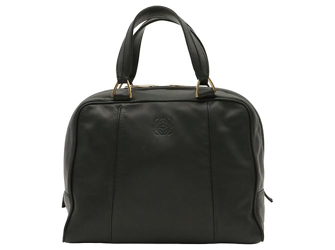 Borsa Loewe Anagram in pelle nera - vista 2