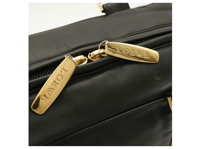 Borsa Loewe Anagram in pelle nera - vista 7