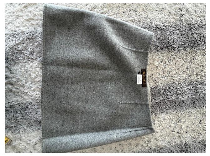 Falda Loro Piana de cachemira gris - vista 10