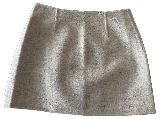 Falda Loro Piana de cachemira gris - vista 2