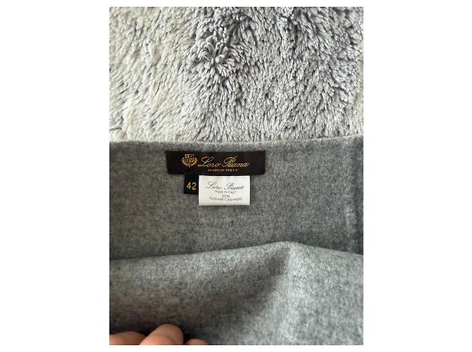 Falda Loro Piana de cachemira gris - vista 4