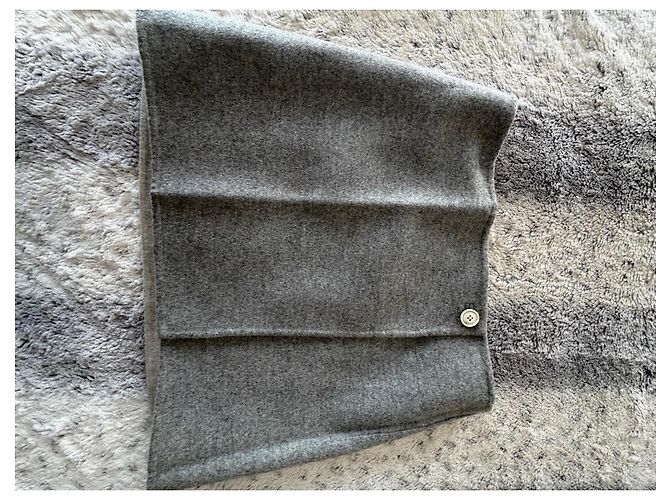 Falda Loro Piana de cachemira gris - vista 8