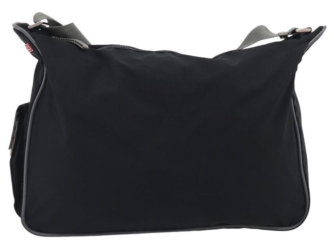 Bolso de Hombro PRADA Nylon Negro Plata Auth 211044A - Jerrillo - vista 13