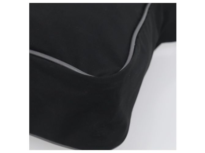 Bolso de Hombro PRADA Nylon Negro Plata Auth 211044A - Jerrillo - vista 14